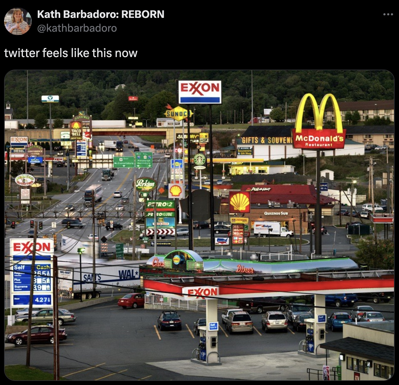 breezewood pa - Kath Barbadoro Reborn twitter feels this now Sunoc Exon M Gifts & Souven McDonald's Exon Self Cash 35 39 4271 Wal Lexon Qu